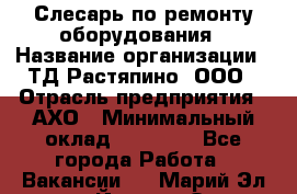 Слесарь по ремонту оборудования › Название организации ­ ТД Растяпино, ООО › Отрасль предприятия ­ АХО › Минимальный оклад ­ 20 000 - Все города Работа » Вакансии   . Марий Эл респ.,Йошкар-Ола г.